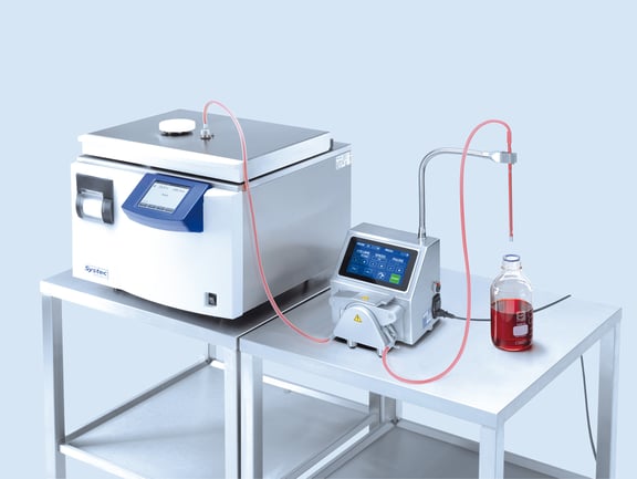 Systec Mediapump media dosing unit for precise dosing of culture media